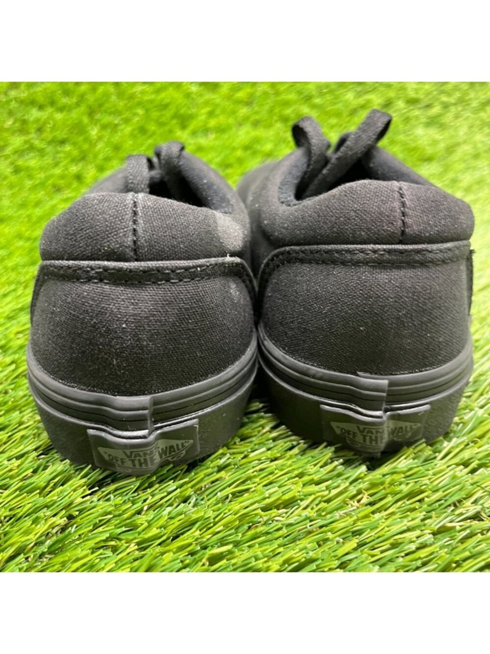 Vans Doheny Boys Size 6Y Triple Black Athletic Walking Skateboard Shoes Sneakers - Picture 6 of 10